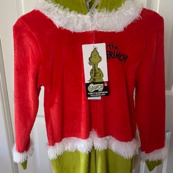 Dr. Seuss The Grinch Kid's Union Suit Pajamas - Picture 3 of 16